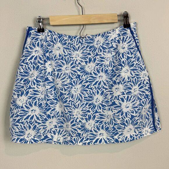 Golftini Pants - Golftini Blue White Floral Golf Skort 6